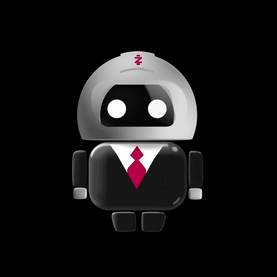 Zazú, Asesor Virtual — mascota robot animada